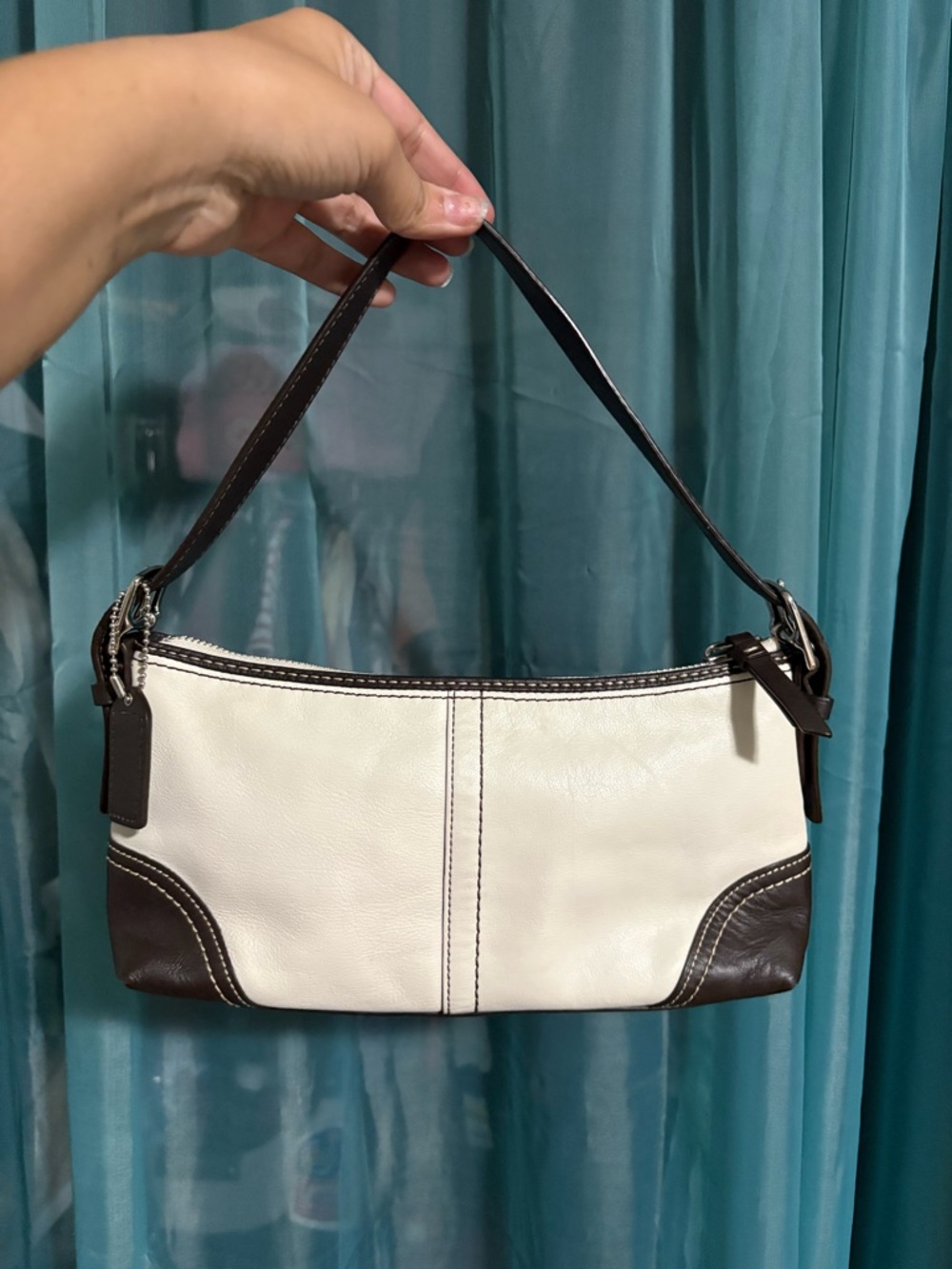 Coach Hamptons Demi Baguette Shoulder Bag